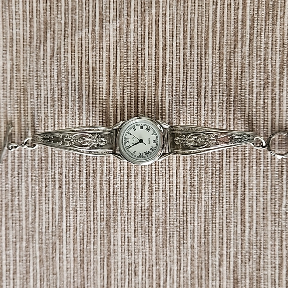 Vintage Spoon Handle Silver Watch - Picture 2 of 11